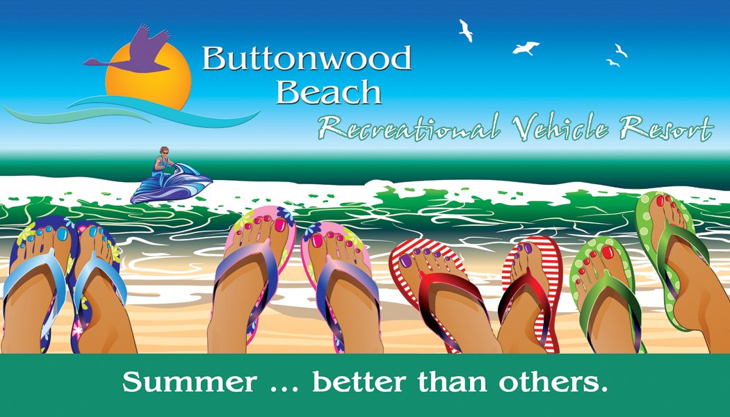 Buttonwood Beach magnet, 2018